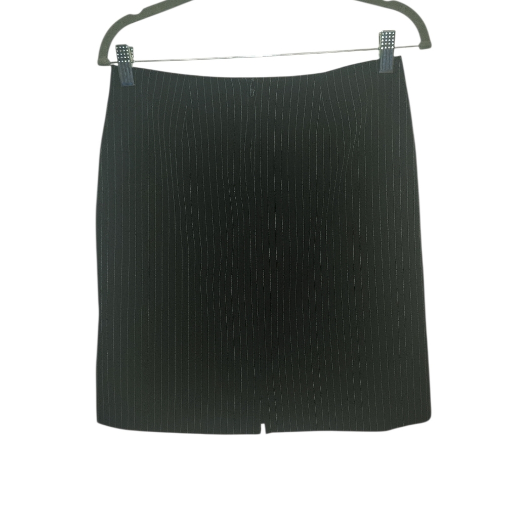 VTG 90's Black/White Pinstripe Pencil Skirt Size S